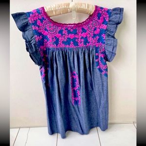 Mi Golondrina Flores dress- has been shortened 1.5 inches- great condition!